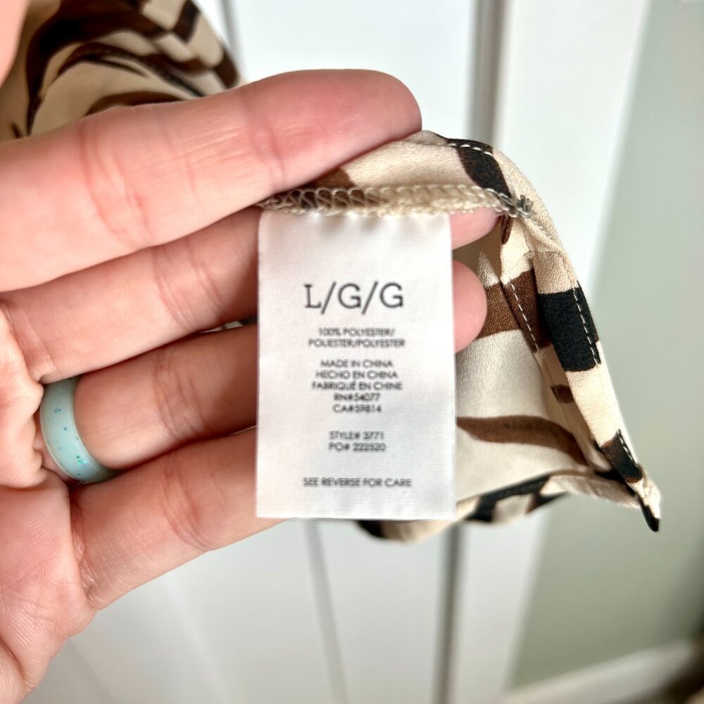 Cabi Simone Style #3771 Zebra Print Flutter Sleev… - image 3